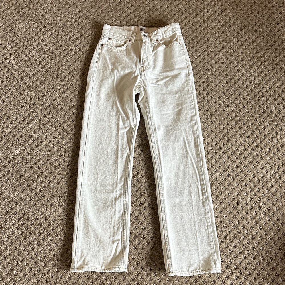 BDG URBAN OUTFITTERS Women's Off-White Straight-Leg Jeans